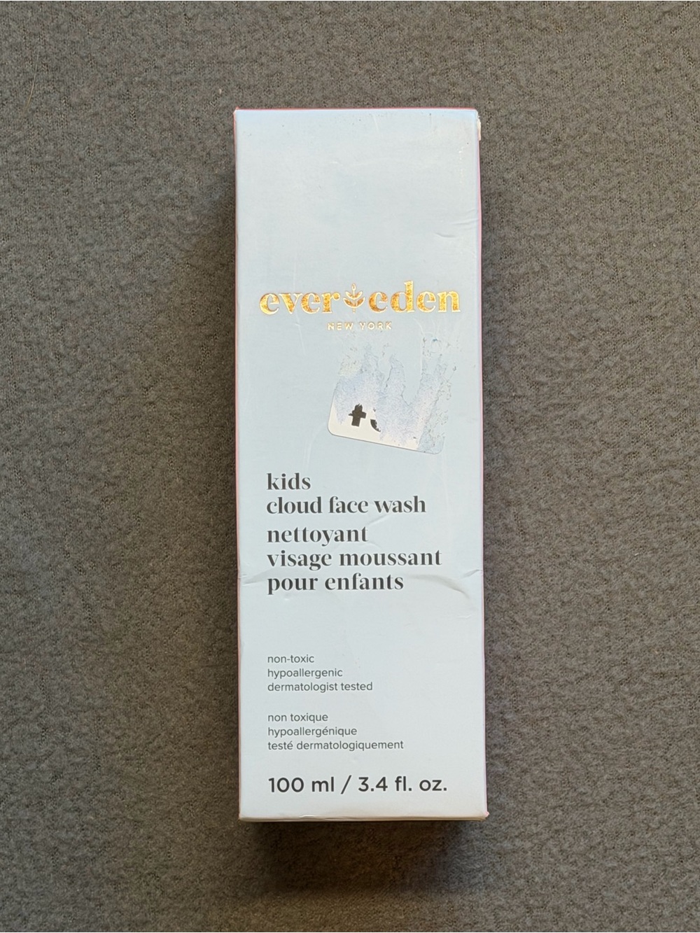 Evereden Kids Cloud Face Wash 3.4 oz full size new